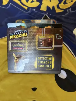 Pokemon Pikachu TCG Sun & Moon Card Detective Case File, New Sealed - Image 1