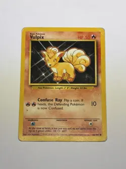 Vulpix 68/102 1999-2000 Vintage WoTC Pokemon Card TCG Base Set Unlimited HP - Image 1
