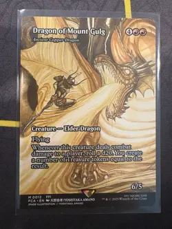 MTG Dragon Of Mount Gulg (012) *Non-Foil* Showcase Final Fantasy MT/NM Amano Art - Image 2