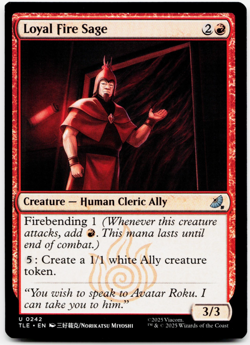 Loyal Fire Sage [Avatar: The Last Airbender: Eternal-Legal] MTG ?? - Image 3