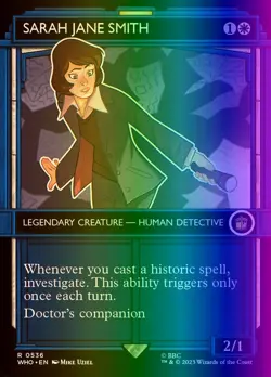MTG Magic the Gathering Sarah Jane Smith (536/1208) Doctor Who LP FOIL - Image 1