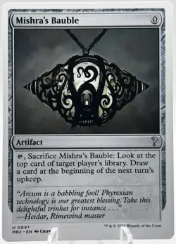 Mishra's Bauble 0097 White Border Mystery Booster 2 MB2 MTG NM - Image 1