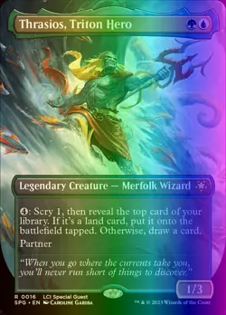 MTG Magic the Gathering Thrasios, Triton Hero (16/24) Special Guests NM FOIL - Image 1