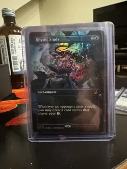 Rhystic Study (Anime Borderless) Wilds of Eldraine: Enchanting Tales Foil - Image 1