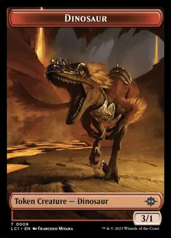 4x Dinosaur Token - NM - Lost Caverns of Ixalan - SPARROW MAGIC - Image 1