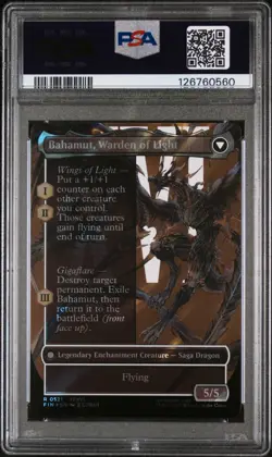 2025 MTG FINAL FANTASY #0521 DION BAHAMUT'S DOMINANT SURGE FOIL PSA 10 - Image 2