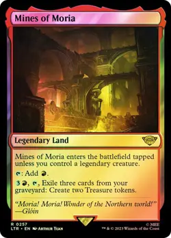 Magic The Gathering MTG MINES OF MORIA FOIL Lord of the Rings NM - Image 1