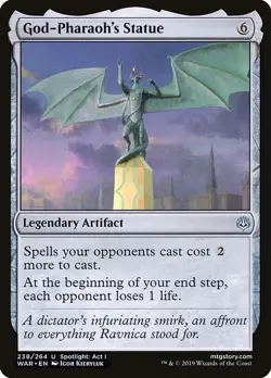 God-Pharaoh's Statue 1x MtG War of the Spark SP/NM - Image 1