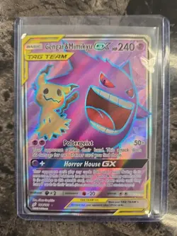 Pokemon 2019 Gengar & Mimikyu GX Team Up Tag Team Ultra Rare Card 164/181 - Image 1