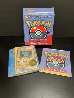 Pokemon TCG 2 Player Starter Set Deck CD-Rom Open Box Contents Sealed Machamp - Image 1