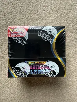Pokemon Mega Evolutions Phantasmal Flames Booster Display Box (36 Packs) In hand - Image 2