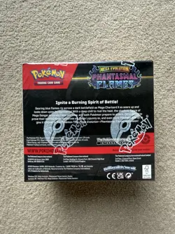 Pokemon Mega Evolutions Phantasmal Flames Booster Display Box (36 Packs) In hand - Image 3