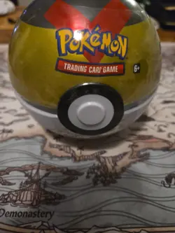 Pokemon TCG Tin Pokeball LEVEL BALL C21 Factory Sealed 2020 Winter 3 Packs Coin 820650808425 - Image 2