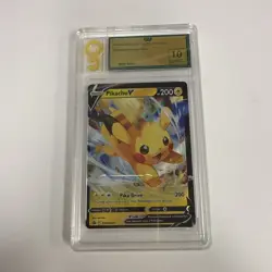2023 POKEMON CRAZY COLLECTION PIKACHU V HOLO GEM MINT 10 ONLY GRADED - Image 1