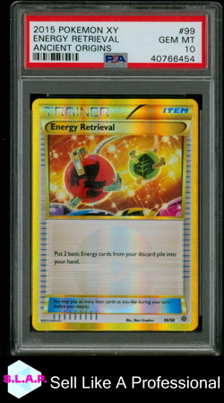 ENERGY RETRIEVAL ANCIENT ORIGINS POKEMON XY ANCIENT ORIGINS 2015 99 PSA 10 - Image 1