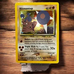 Pokemon TCG Hitmontop Neo Discovery 3/75 Holo Rare HP/DMG - Image 1