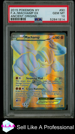 FA/MACHAMP EX ANCIENT ORIGINS POKEMON XY ANCIENT ORIGINS 2015 90 PSA 10 - Image 1
