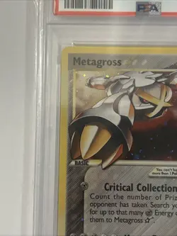 PSA 8 - NM/MT 2005 POKEMON EX DELTA SPECIES 113 METAGROSS-HOLO GOLD STAR - Image 3