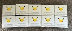 Pokemon Celebrations Elite Trainer Box ETB Lot Of 10 No Packs Or Promos - Image 1