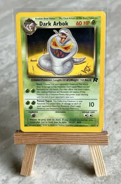 Pokemon TCG Dark Arbok [W Stamped] 19/82 Wotc Promo Non Holo (English) - LP - Image 1