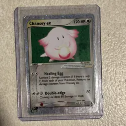 Pokemon TCG Chansey EX EX Ruby & Sapphire 96/109 Holo Ultra Rare LP - Image 2