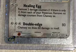 Pokemon TCG Chansey EX EX Ruby & Sapphire 96/109 Holo Ultra Rare LP - Image 5