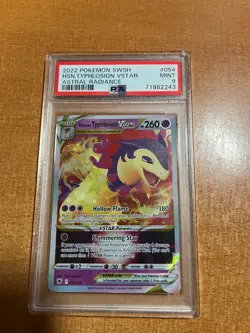 PSA 9 MINT 2022 Pokemon Astral Radiance HISUIAN TYPHLOSIAN VSTAR #054 - Image 1