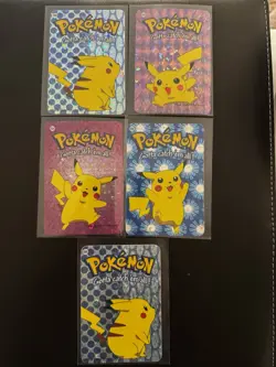 Vintage Pikachu Prism Vending Sticker Set 2000 Nintendo Pokemon NM - Image 1