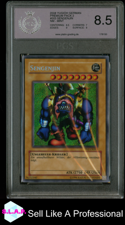 SENGENJIN YU-GI-OH PP02-DE003 2008 PREMIUM PACK 2 SECRET RARE GERMAN PGS 8,5 - Image 1