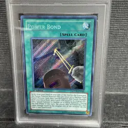 Yugioh! •🍁 Power Bond Vincolo di potere LCGX-EN184 1 Ed Ultra Rara •🍁 PSA 9 - Image 3