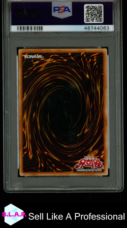 GAIA THE DRAGON CHAMPION YUGIOH LOB-K125 2003 LEGEND OF BLUE EYES SR KOR PSA 9 - Image 2