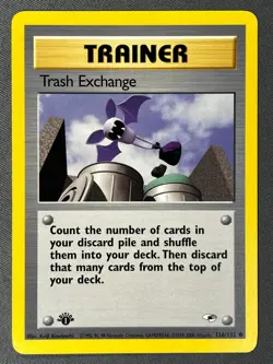Trash Exchange 126/132 Trainer Card 1st Edition Gym Heroes Common 2000 Pokemon - Image 1