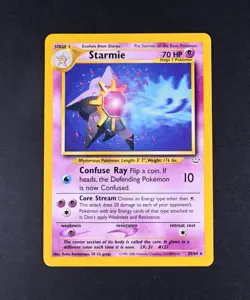 NM- Starmie Neo Revelation (N3) Pokemon Card 25/64 Reg. Rare - Image 1