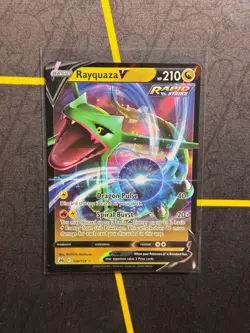 Rayquaza V 100/159 - Pokemon TCG Crown Zenith Sword & Shield Ultra Rare Card NM - Image 1