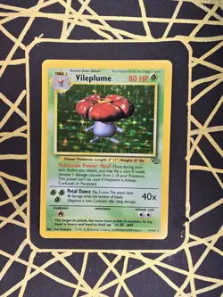 🔥 Vileplume 15/64 🔥 Original Holo Rare Jungle Set Pokemon Card WOTC TCG 1999 - Image 1