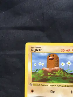 Pokemon Cards: Base Set 1st Edition Common: Diglett 47/102 - Image 2