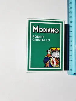 CARTE DA GIOCO MODIANO POKER CRISTALLO SIGILLATE ORIGINAL PLAYING CARDS NEW - Image 1