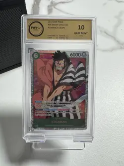 One Piece Card Game - Kin’emon OP01-040 EN -Romance Dawn -AA Grading 10 GEM Mint - Image 1
