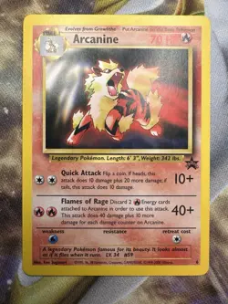 Black Star Promo Arcanine #6 Pokemon Card WOTC Rare 1999 NM #4 FREE SHIPPING - Image 1