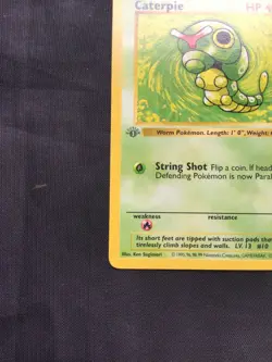 Pokemon Cards: Base Set 1st Edition Common: Caterpie 45/102 - Image 5