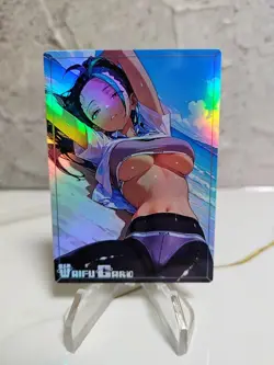 Nemona Trading Card Waifu Goddess Story Anime Girl holo Karte Manga Full Art - Image 1