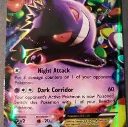 Pokemon Gengar EX Card 34/119 Phantom Forces Ultra Rare Holo LP See Pictures - Image 3