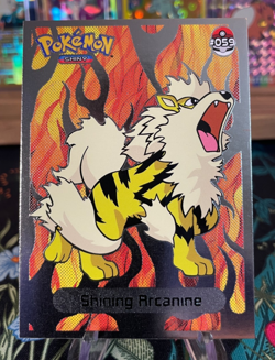??SHINING Arcanine Non-TCG 2024 SHINY POKEMON Card Kanto Peru Foil NM?? - Image 1