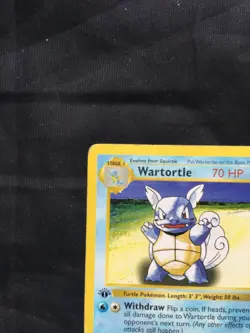Pokemon Cards: Base Set 1st Edition Uncommon: Wartortle 42/102 - Image 2