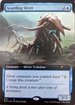 Scuttling Sliver (Extended Art) -Foil Near Mint MTG Secret Lair - Image 1