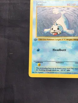 Pokemon Cards: Base Set 1st Edition Uncommon: Seel 41/102 - Image 5