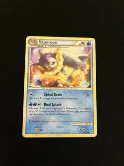 Vaporeon 52/95 EXC Pokemon Cards Call of Legends Non-Holo Rare - Image 1