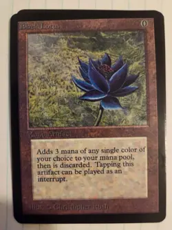 Black Lotus MTG Playtest Copy (damaged) - Image 1