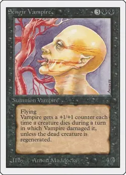 Magic The Gathering MTG SENGIR VAMPIRE Unlimited Edition NM Near Mint - Image 1