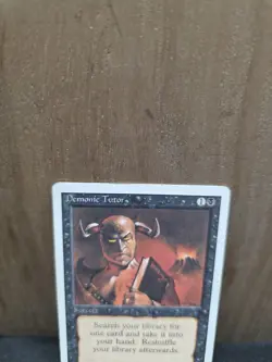 Magic the Gathering Revised Edition Demonic Tutor Sorcery MP 1 - Image 2